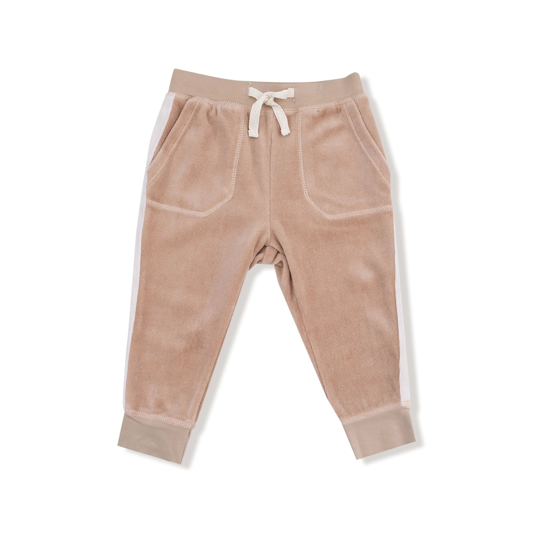 Angel Dear Velour Bear Ears Zip Hoodie And Varsity Stripe Jogger Set - Apparel & Accessories > Clothing > Baby & Toddler Clothing > Baby & Toddler Outfits 985_V