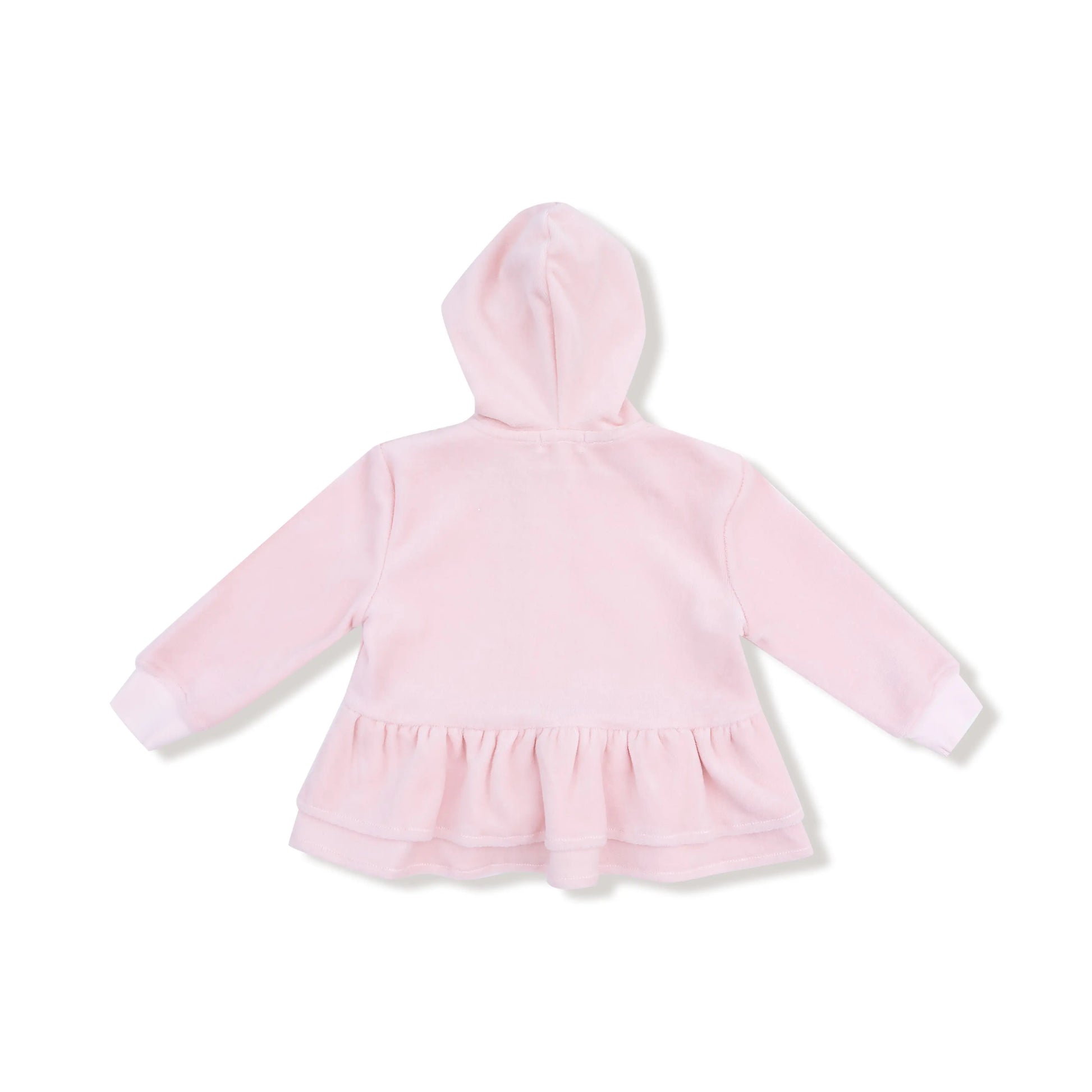 Velour Zip Peplum Hoodie And Jogger Set For Girls And Kids Angel Dear Everetts Place: Online Boutique