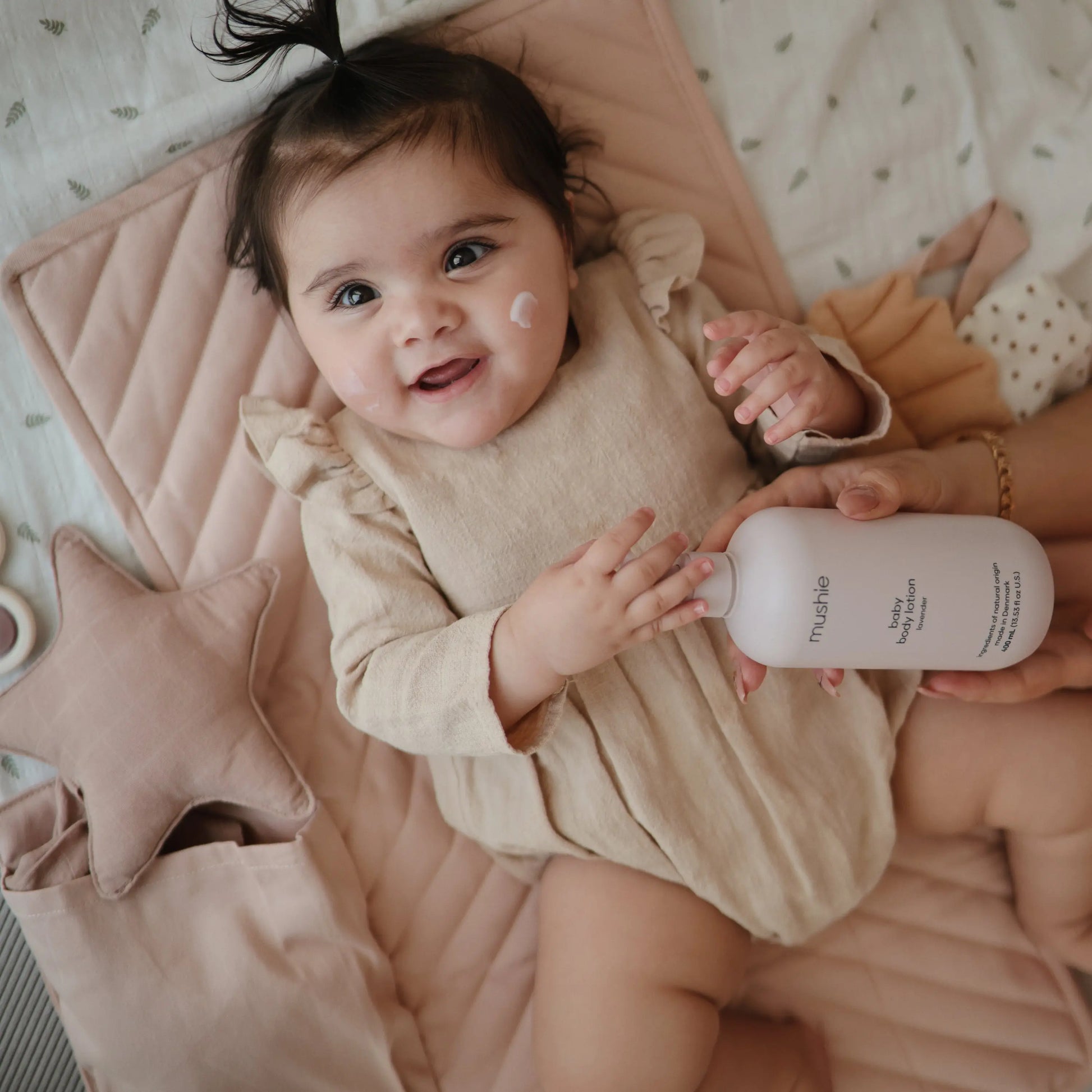 Star Lovey Blanket Made From 100 Percent Organic Cotton Soft Colors Playful Designs For Babies And Toddlers Mushie