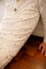 Little Joy Co. Vintage Blooms 2pc Bamboo Henley Pajamas For Kids Cozy - Apparel & Accessories > Clothing > Sleepwear & Loungewear > Pajamas