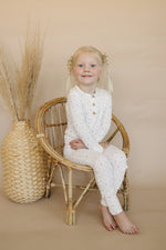 Little Joy Co. Vintage Blooms 2pc Bamboo Henley Pajamas For Kids Cozy - Apparel & Accessories > Clothing > Sleepwear & Loungewear > Pajamas