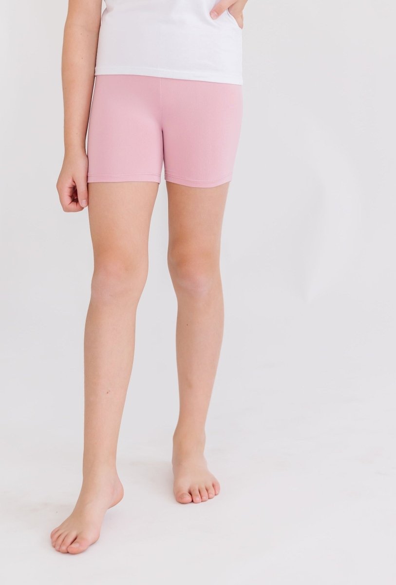 Vintage Pink Twirl Shorts For Girls Layering With Dresses - Everetts Place Boutique - Twirl Shorts