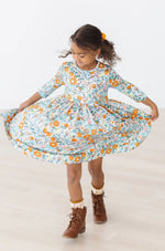 Mila & Rose ® Vintage Vibes Three Quarter Sleeve Pocket Twirl Dress - Apparel & Accessories > Clothing > Dresses Twirl Pocket Dress 3/4