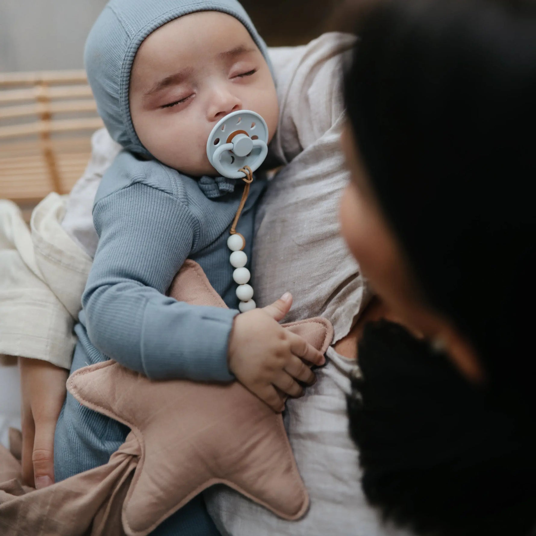 Mushie Frigg Moon Natural Rubber Pacifier 2 Pack - Baby & Toddler > Baby Health > Pacifiers & Teethers RUBBER FRIGG PACIFIERS