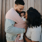 Mushie Organic Cotton Baby Wrap for Bonding and Comfort with Built-In Pocket - Baby & Toddler > Baby Transport Accessories > Baby Transport Liners & Sacks Baby Wrap