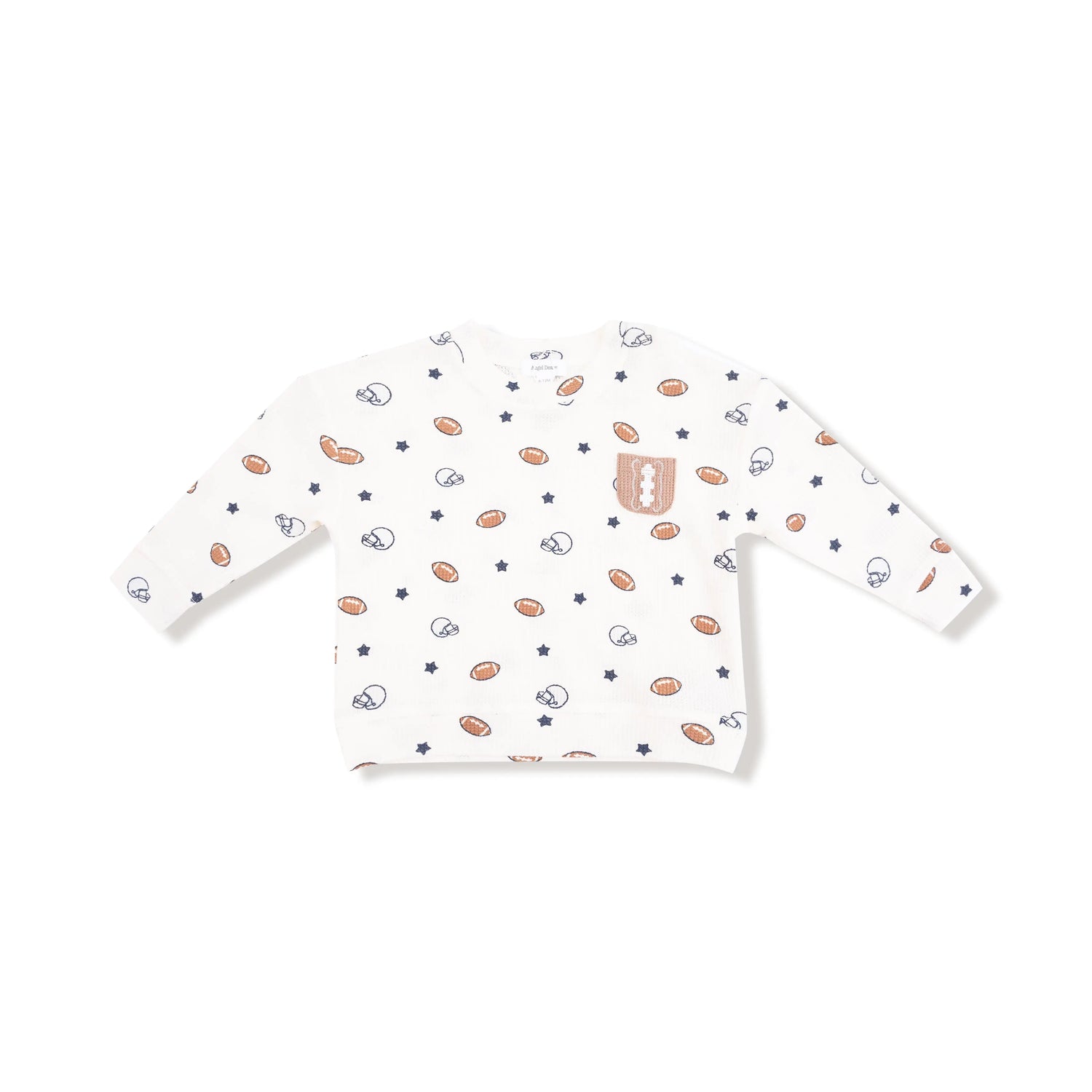 Angel Dear Waffle Drop Sleeve Shirt and Jogger Set with Football Pocket - Apparel & Accessories > Clothing > Baby & Toddler Clothing > Baby & Toddler Tops 885AS