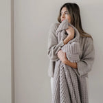 Waffle Knit Throw Blanket Soft Luxury by Saranoni Cozy Saranoni Everetts Place Boutique
