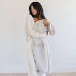 Waffle Knit Throw Blanket Soft Luxury by Saranoni Cozy Saranoni Everetts Place Boutique