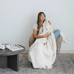 Waffle Knit Throw Blanket Soft Luxury by Saranoni Cozy Saranoni Everetts Place Boutique