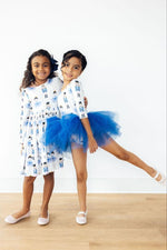 Waltz Of The Snowflakes Long Sleeve Twirl Dress Pocket - Everetts Place Boutique - Twirl Dress - Pocket - L/S