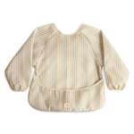 Mushie Water Resistant Long Sleeve Bib for Kids with Wide Pocket and Velcro Closure - Baby & Toddler > Nursing & Feeding > Bibs Long Sleeve Bib
