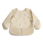 Mushie Water Resistant Long Sleeve Bib for Kids with Wide Pocket and Velcro Closure - Baby & Toddler > Nursing & Feeding > Bibs Long Sleeve Bib