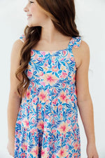Mila & Rose ® Watercolor Floral Ruffle Maxi Dress - 