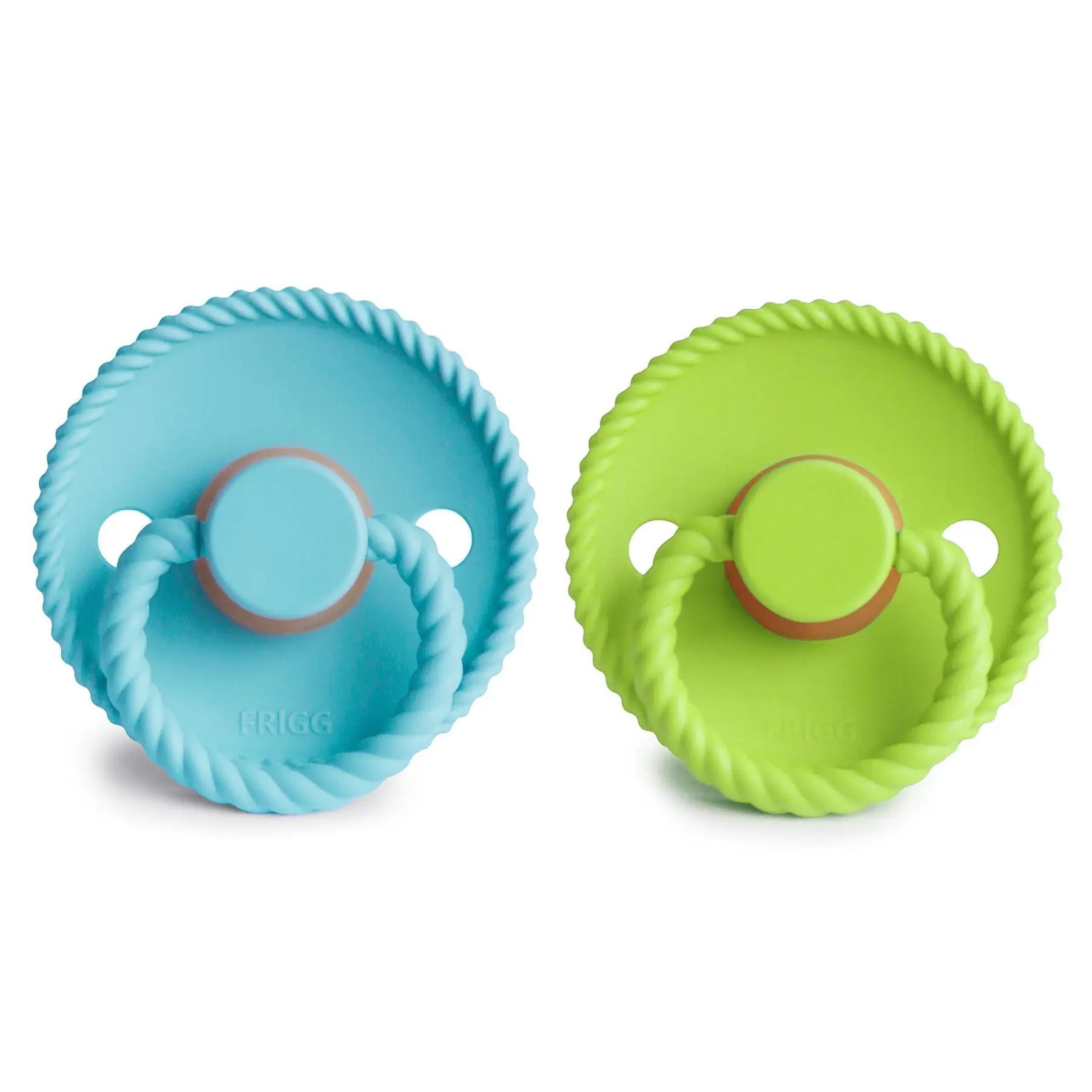 Frigg Rope Natural Rubber Pacifier 2 Pack Mushie