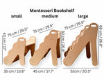 Wave Design Curved Wooden Bookshelf Small Medium Large Kidodido Everetts Place: Online Boutique