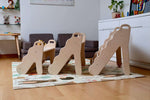 Wave Design Curved Wooden Bookshelf Small Medium Large Kidodido Everetts Place: Online Boutique
