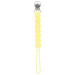 Three Little Tots Waverly Baby Yellow All Silicone One Piece Pacifier Clip - 
