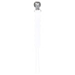 Three Little Tots Waverly White All Silicone One Piece Pacifier Clip - 