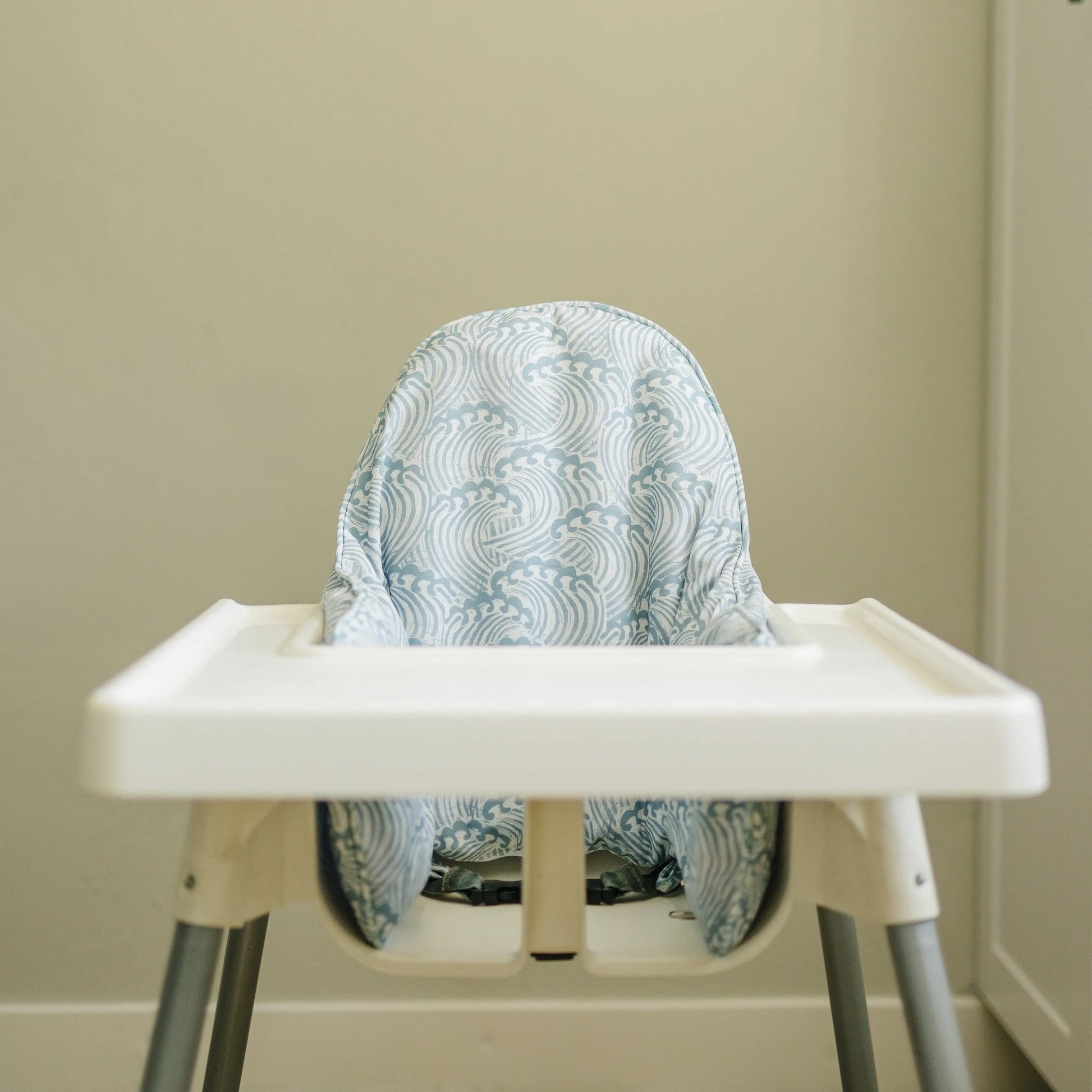 Waves Cushion Cover For IKEA Antilop Highchair Blue Little Joy Co. Everetts Place: Online Boutique