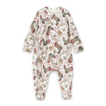 Tesa Babe Western Christmas Baby Bamboo Zipper Romper Cowboy Holiday - Everetts Place Boutique - 