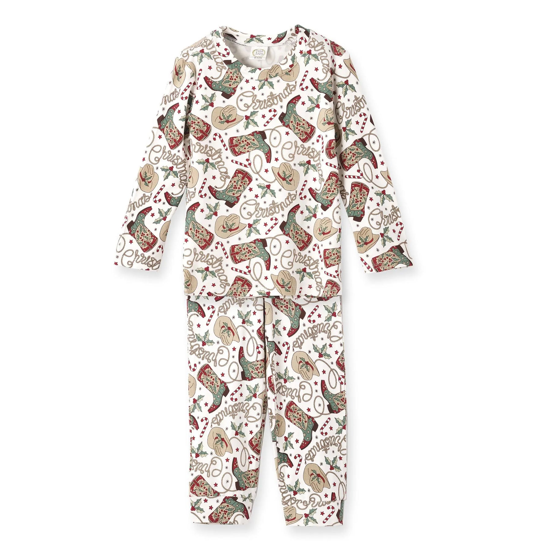 Tesa Babe Western Christmas Pajamas For Kids Bamboo Holiday PJs Set - Apparel & Accessories > Clothing > Sleepwear & Loungewear > Pajamas Unisex Pajamas