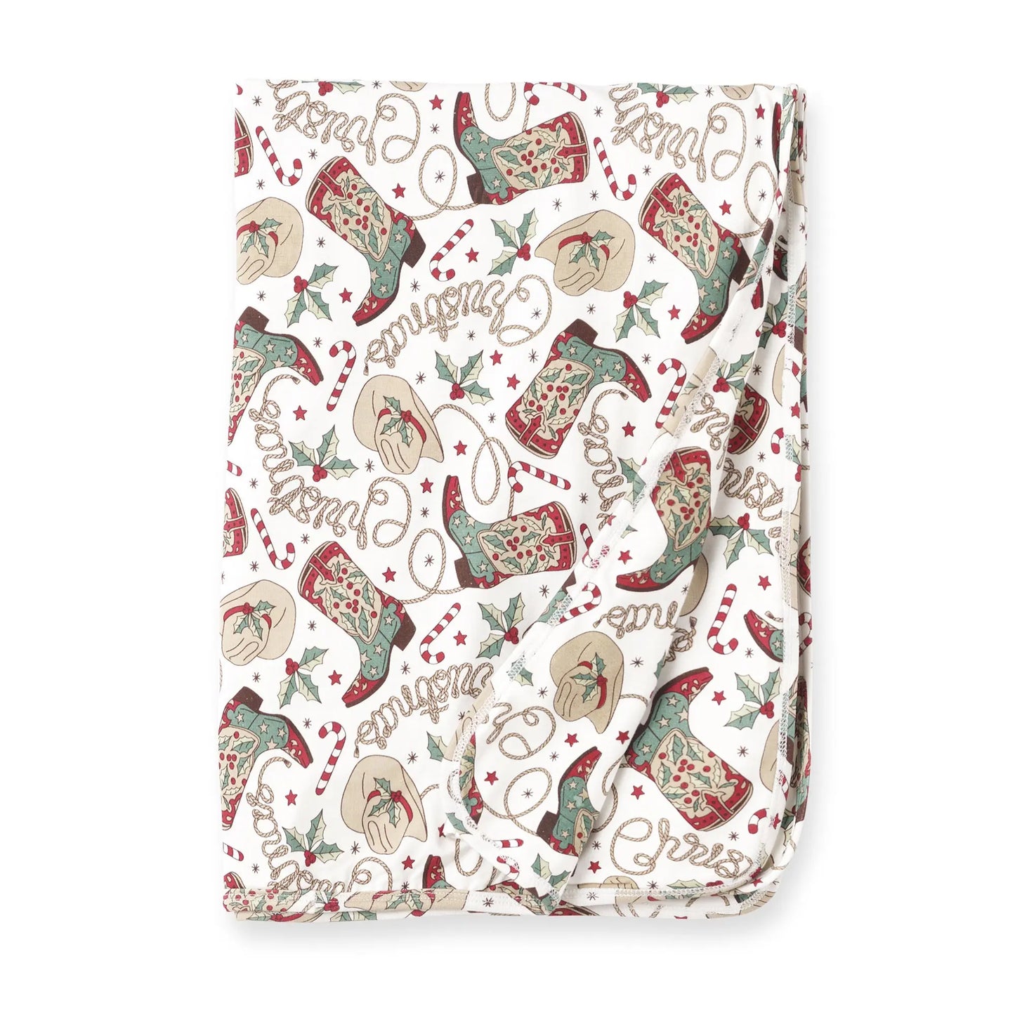 Western Christmas Stroller Blanket Soft Bamboo Holiday Tesa Babe Everetts Place: Online Boutique 48.00