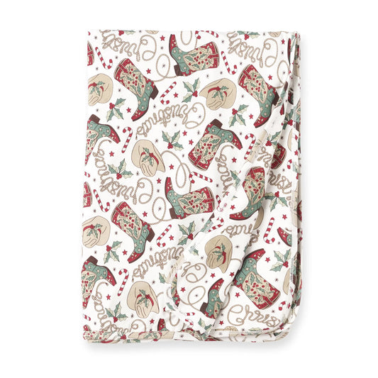 Western Christmas Stroller Blanket Soft Bamboo Holiday Tesa Babe Everetts Place: Online Boutique 48.00