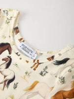 Western Horse Print Long Sleeve Dress With Rustic Charm Rylee Faith Designs Everetts Place Boutique