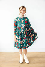 Western Wonderland Long Sleeve Twirl Dress With Pocket Mila & Rose ® Everetts Place: Online Boutique
