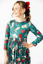 Western Wonderland Long Sleeve Twirl Dress With Pocket Mila & Rose ® Everetts Place: Online Boutique