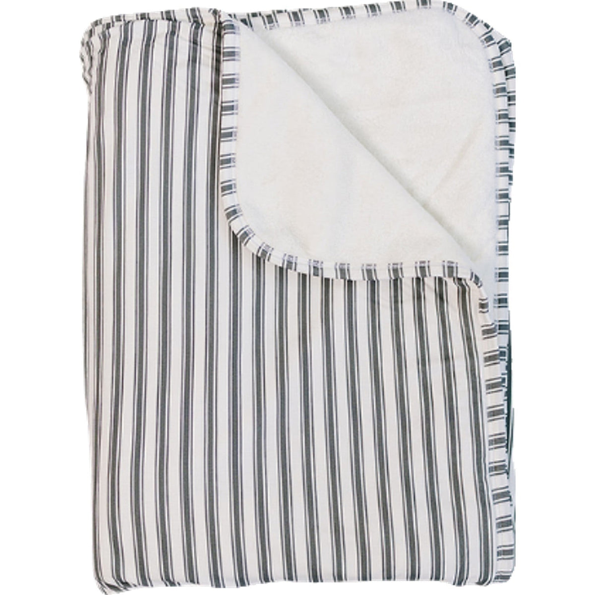 Green Stripe Bamboo Fleece Quilt by Mebie Baby