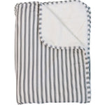 Green Stripe Bamboo Fleece Quilt by Mebie Baby