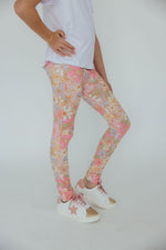 Mila & Rose organic baby leggings, What's Up Buttercup floral print
