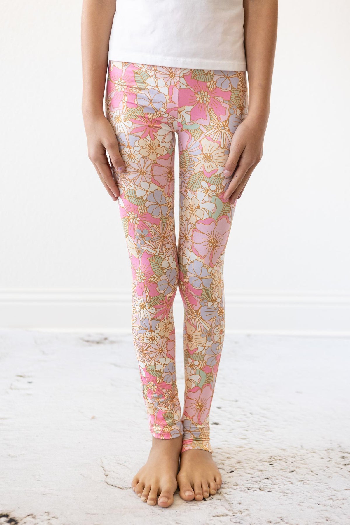 Mila & Rose What's Up Buttercup organic baby leggings
