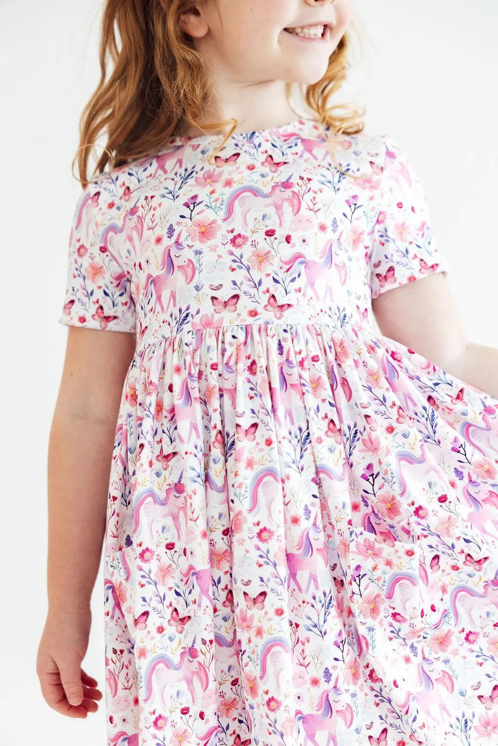 Mila & Rose ® Whimsical Woods S/S Pocket Twirl Dress - 