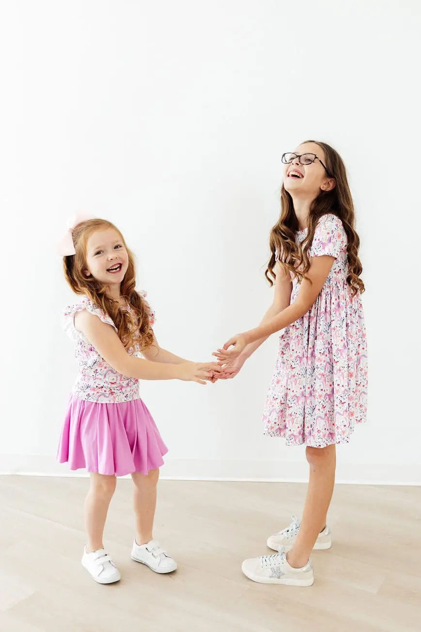 Mila & Rose ® Whimsical Woods S/S Pocket Twirl Dress - 