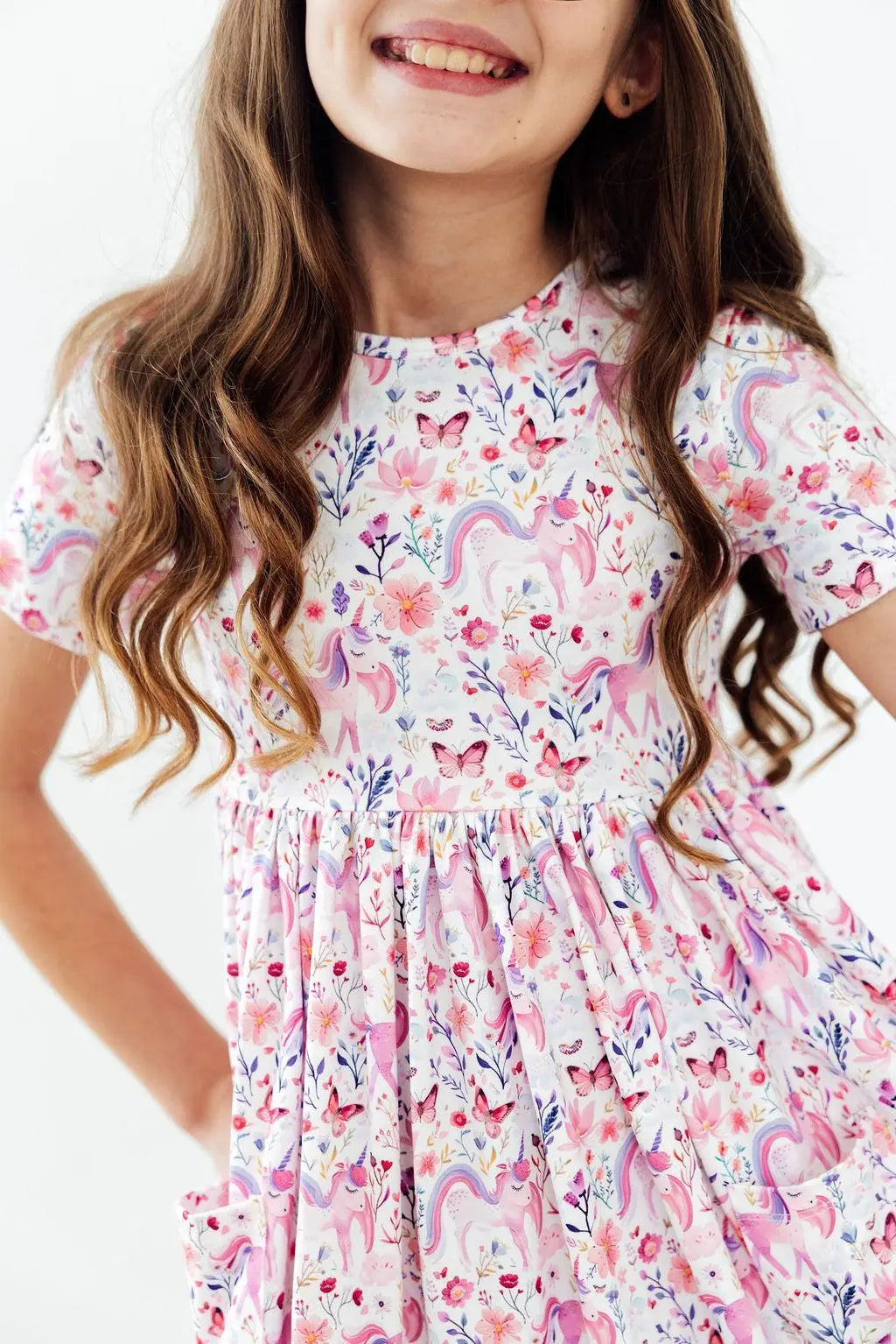 Mila & Rose ® Whimsical Woods S/S Pocket Twirl Dress - 