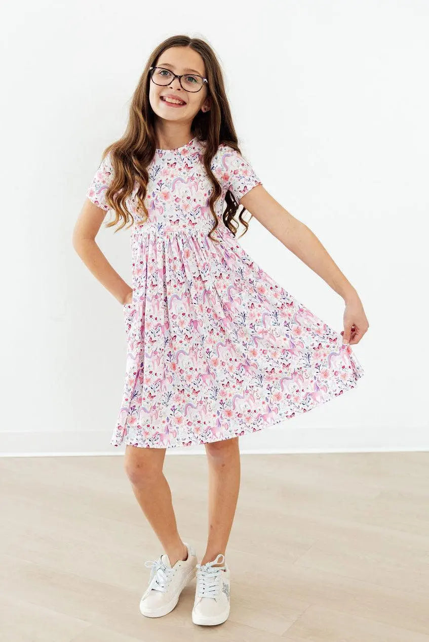 Mila & Rose ® Whimsical Woods S/S Pocket Twirl Dress - 