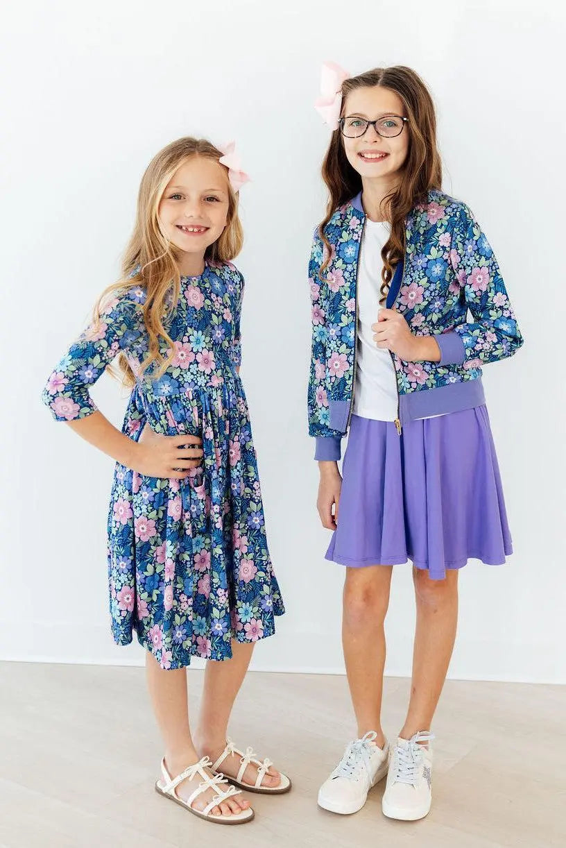 Mila & Rose ® Whimsy 3/4 Sleeve Pocket Twirl Dress - 