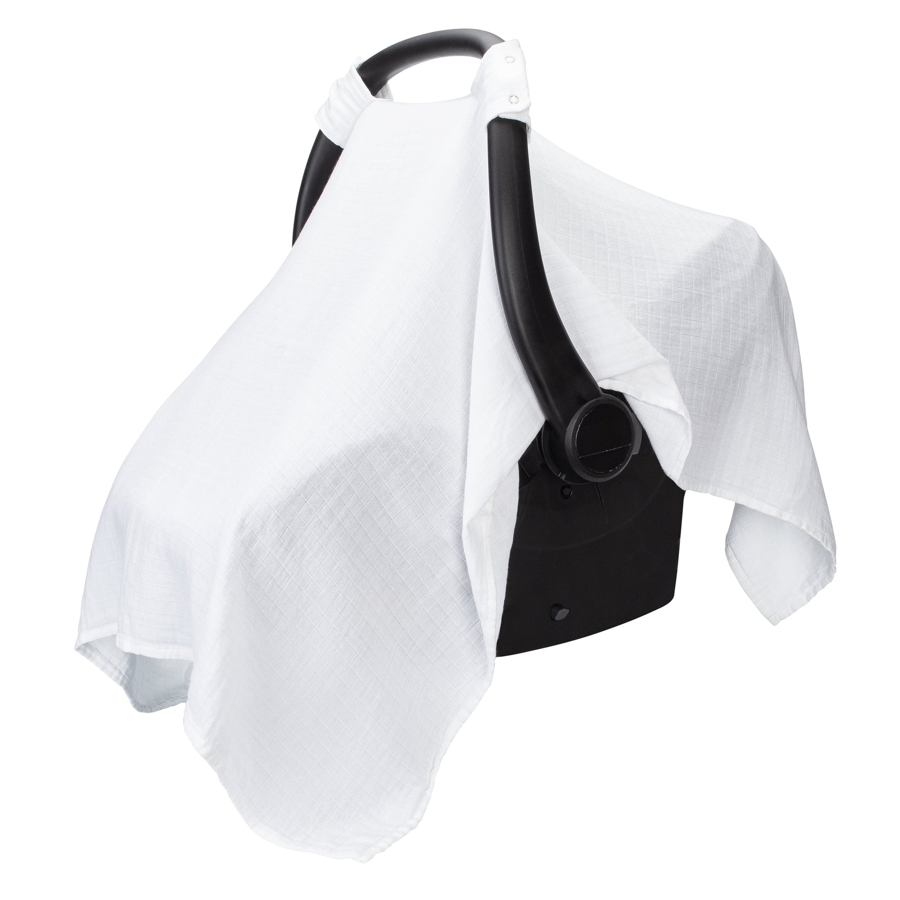 White Baby Car Seat Cover Canopy Breathable Bamboo Blend Comfy Cubs Everetts Place: Online Boutique