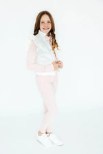 White Checker Puffer Vest Mila And Rose Winter Layering Mila & Rose ® Everetts Place: Online Boutique