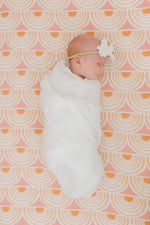 Harp Angel Boutique White Chiffon Bow Headband with Stretchy Nylon for Newborns to Toddlers - Apparel & Accessories > Clothing Accessories > Hair Accessories Bows