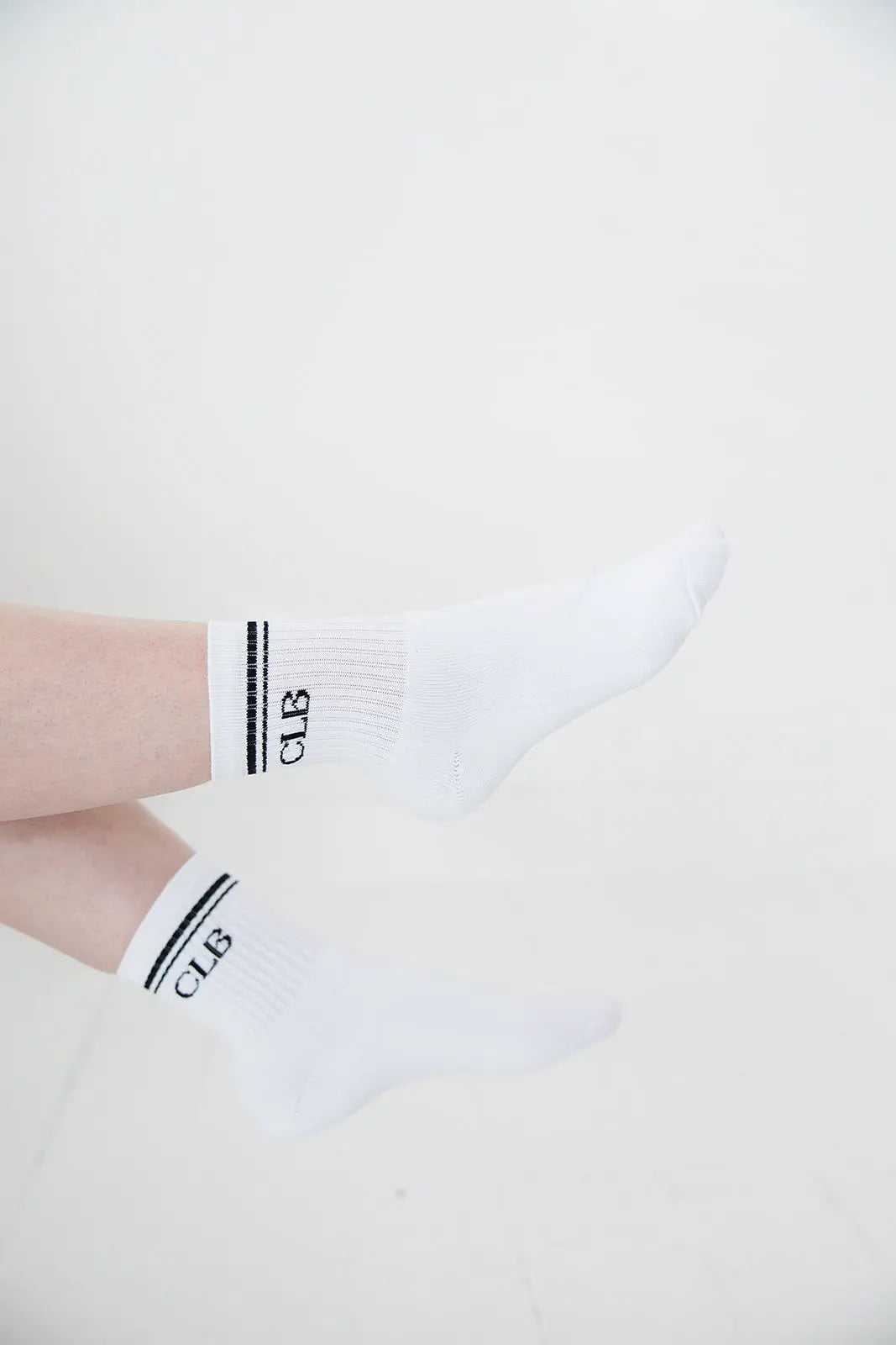 White Half Crew Socks Foot Soldier Mom Cushioned Comfort Charlie Lou Baby Everetts Place: Online Boutique