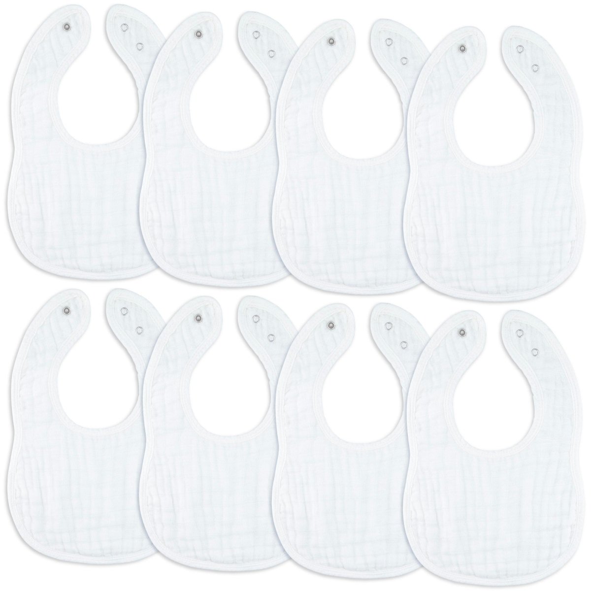 White Muslin Baby Bibs Soft Absorbent Drool Bandanas Comfy Cubs Everetts Place: Online Boutique 29.99