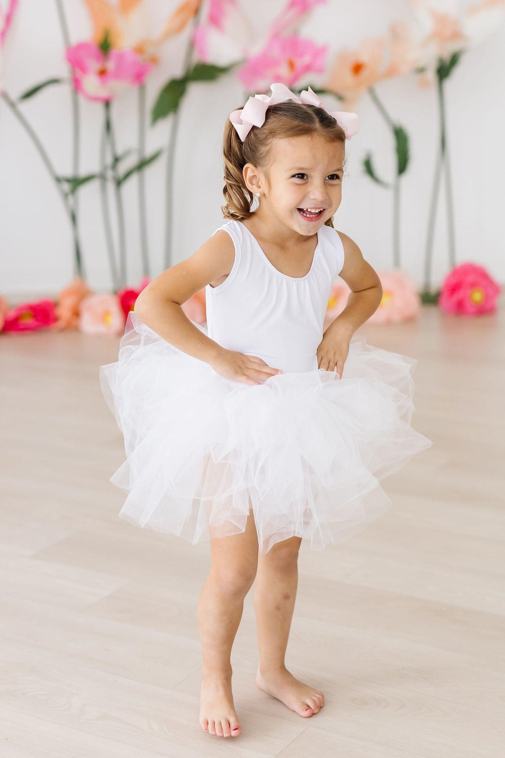 White Tank Tutu Leotard for Girls Ballet Dancewear Mila & Rose ® Everetts Place: Online Boutique