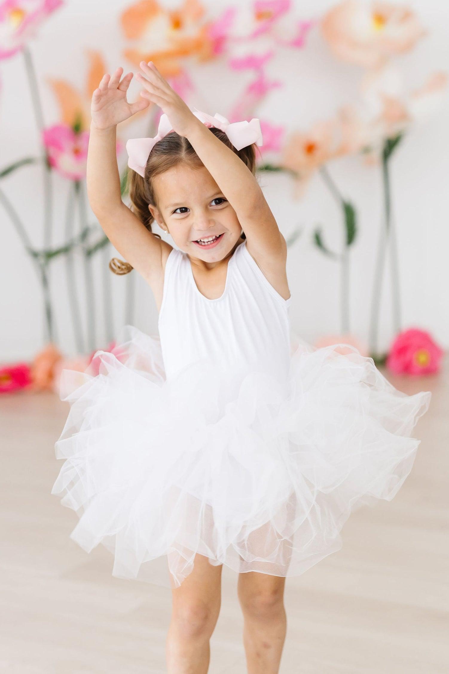 White Tank Tutu Leotard for Girls Ballet Dancewear Mila & Rose ® Everetts Place: Online Boutique