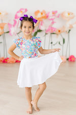 White Twirl Skort With Attached Shorts For Girls Everywhere Mila & Rose ® Everetts Place: Online Boutique