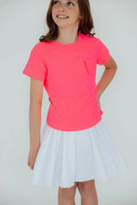 White Twirl Skort With Attached Shorts For Girls Everywhere Mila & Rose ® Everetts Place: Online Boutique