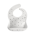 Silicone Baby Bib, Polka Dot Print by Mushie