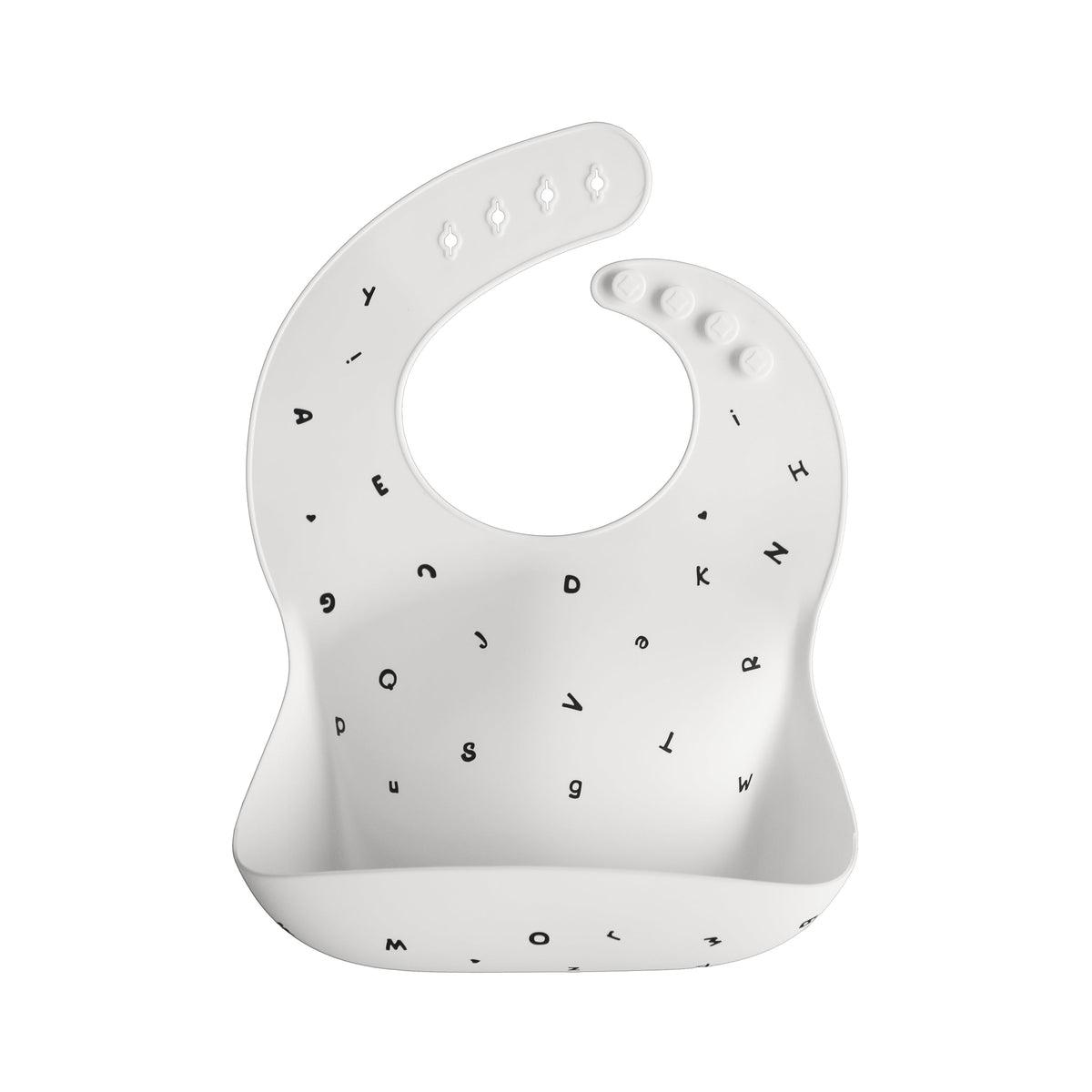 Silicone Baby Bib, Polka Dot Print by Mushie